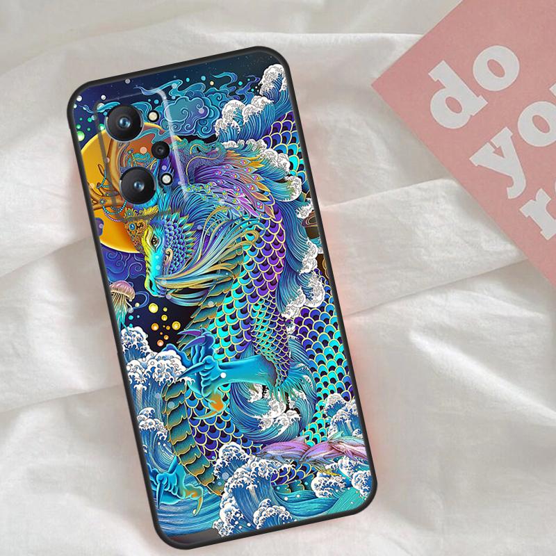 Fashion Chinese Dragon Case For Realme C51 C75 C63 C61 C55 C53 C35 C65 C67 C71 15 11 12 13 14 Pro Plus GT6 GT7 Pro