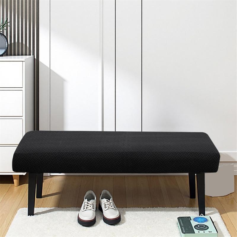 Machine Washable Benches Chair Covers Tear Resistant elasticitys Design Fit Up To 140cm For Living Room Office Use