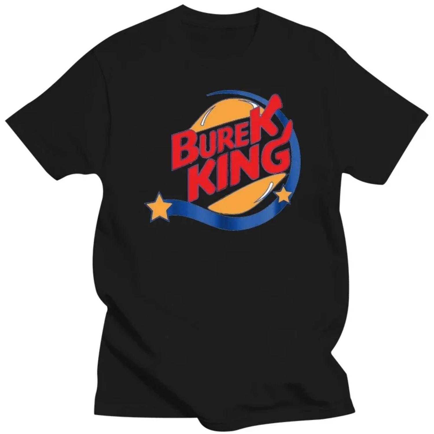 

Burek King Bosnia Croatia Serbia T-shirt Men and Women Summer Cotton Clothing Casual Fashion Round Neck Short Sleeved Streetwear S разноцветный