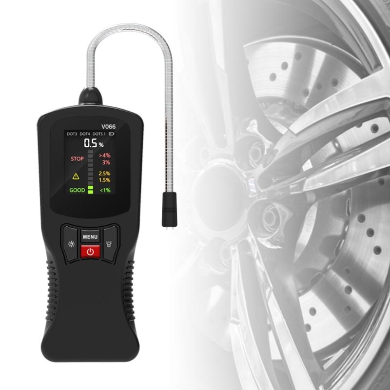 Electronic Brake Fluid Tester Universal Oil Moisture Meter Car Testing Tool 12V