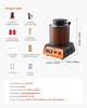 Electric Melting Furnace, 1350W Electric Melting Furnace Kit, 2102/1150 Metal Smelting Machine with 3kg Ceramic Crucible, Gold Smelting Kit for