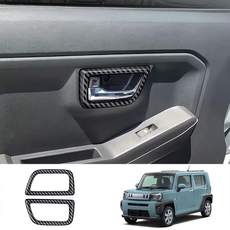 

Для DAIHATSU TAFT 2024 2025 ABS Углеродное волокно черный Автомобиль Внутренняя дверная ручка Чаша Панель Накладка Наклейка Аксессуары для интерьера ABS carbonfiber