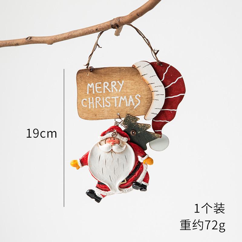 Christmas Resin Tree Decorations Santa Snowman Angel Pendant Ornament DIY Kids Toys Noel Navidad Kerst 2025