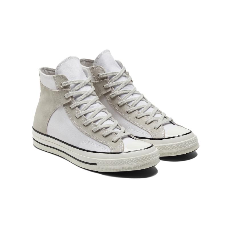 Converse 1970s Comfortable and Versatile High Top Espadrilles Unisex White Grey