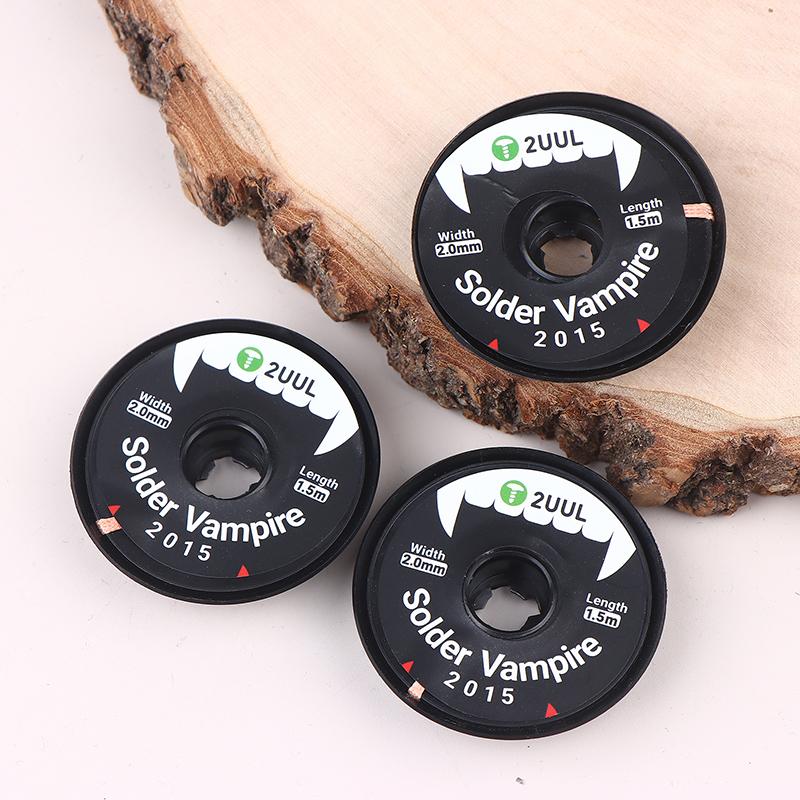 2UUL DW16 2015 Ultra High Density Solder Vampire Desoldering Braid Wick Separate Pack For Motherboard PCB BGA Soldering Tool