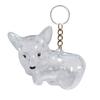 Dog Hair Collector Charm Keychain Transparent Pet Fur Keepsake Capsule Rabbit Memorial Pet Hair Collection Bottle Charm with Keyring Gift for Pet