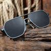 Day And Night Dual-Use Sunglasses Fashion Aluminum Magnesium Polarized Sunglass Popular Outdoor Men'S Sunglasses UV Protection