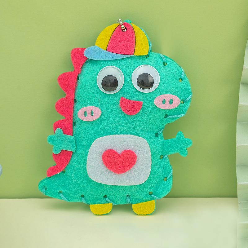 Cartoon Animal Diy Sewing Craft Kit Toy Animal Non-Woven Doll Non-Woven Handmade Set Gift