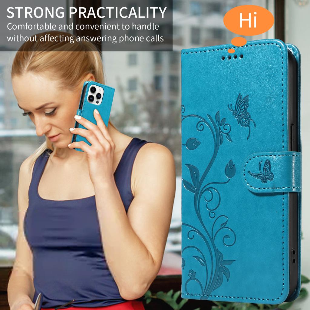 Emboss Flower Flip Cards Solt Wallet Leather Case For iPhone 15 Pro Max 14 Plus 13 12 Mini 11 XR X XS 6 7 8 SE 2022 Book Cover