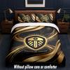 Leeds United Football Design Juego de Cama Ropa de Cama 1 Funda Nórdica + 2 Fundas de Almohada Suave Transpirable Ropa de Cama para el Hogar