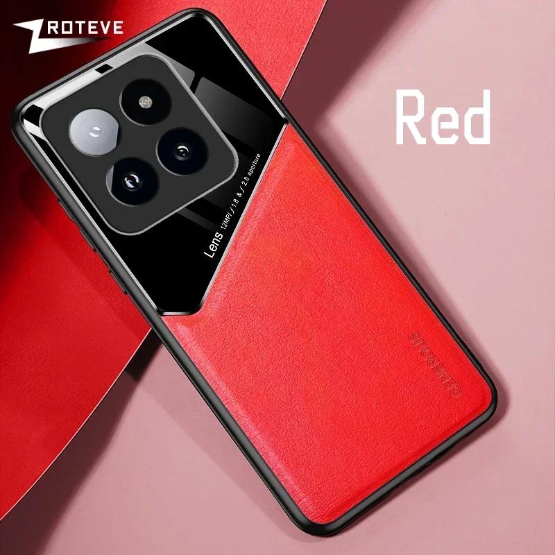For Xiaomi14T Pro Case Leather Texture Soft Frame PC Cover For Xiaomi 14T 14 Ultra Mi 13 13T Xiomi Mi13 Lite Mi14T Cases