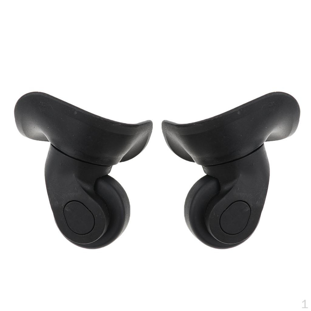 

1 пара сменных колес для багажа, универсальная тележка с фиксированными роликами-гибкие и высококачественные Small Size