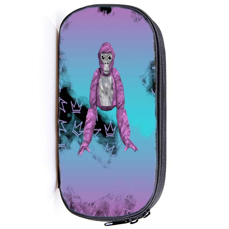 Gorilla Tag Monke Pen Bag Cartoon Monkey Stationery Box Pencil Case Cute Anime School Student Supplies Gift Stationary Organizer