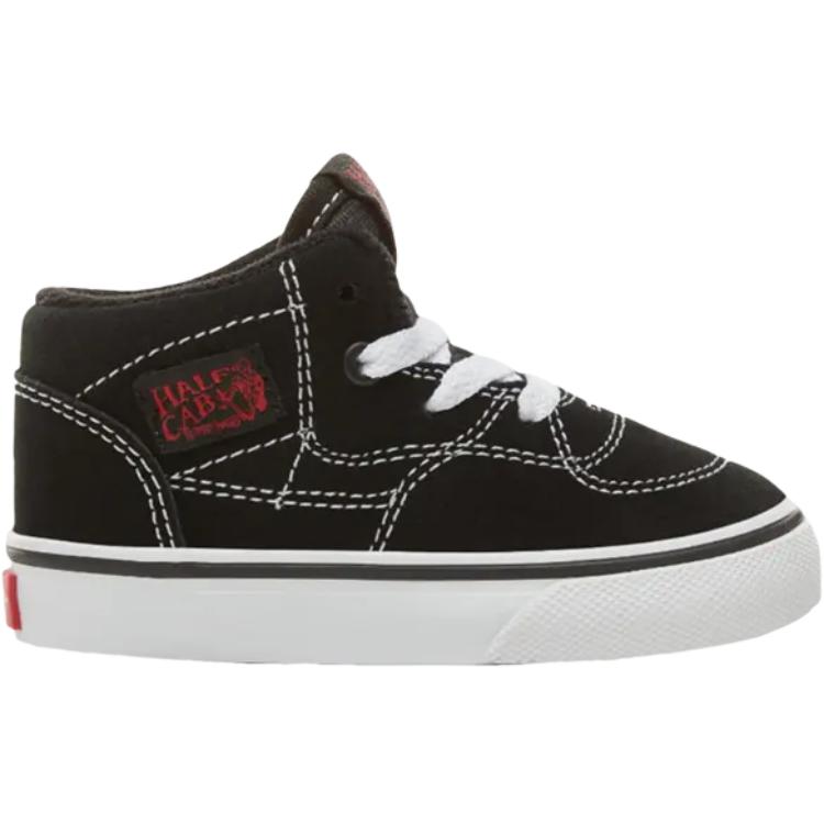 Vans Half Cab Toddler Black Racing Red Baby Sneakers True-White VN0A38EDJV6