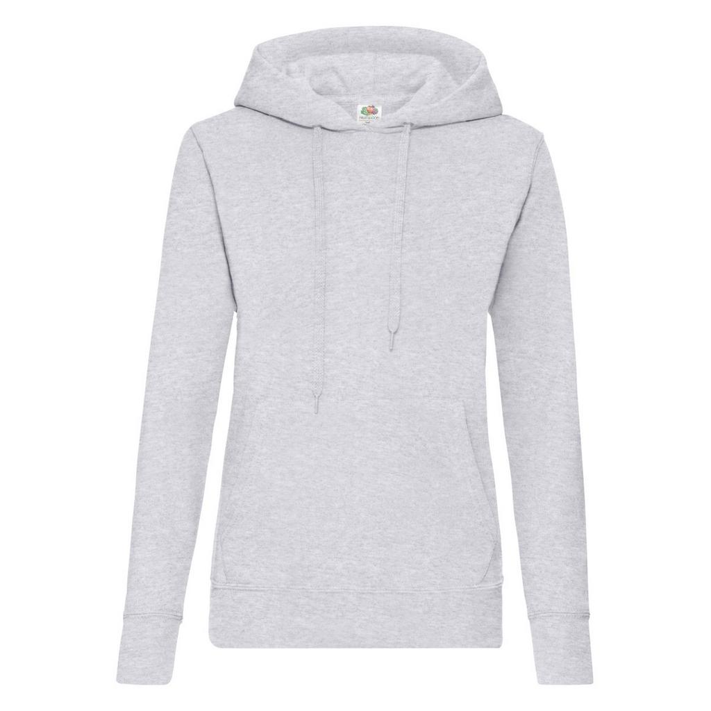 FRUIT OF THE LOOM Ladies Lady Fit Hooded Sweatshirt / Hoodie