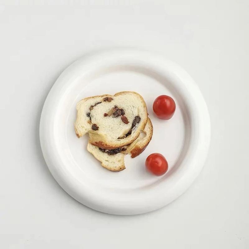 Koreanische Ins Stil Geschirr Chubby Platte Hohe Schönheit Wert Netzwerk Blogger Gleiche Dessert Frühstück Platte Schmuck Platte
