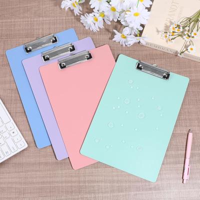 12pcs Plastic Clipboards for A4 Letter Size Portable for Classroom Office Supplies Students Painting Note-Taking Writing Pads