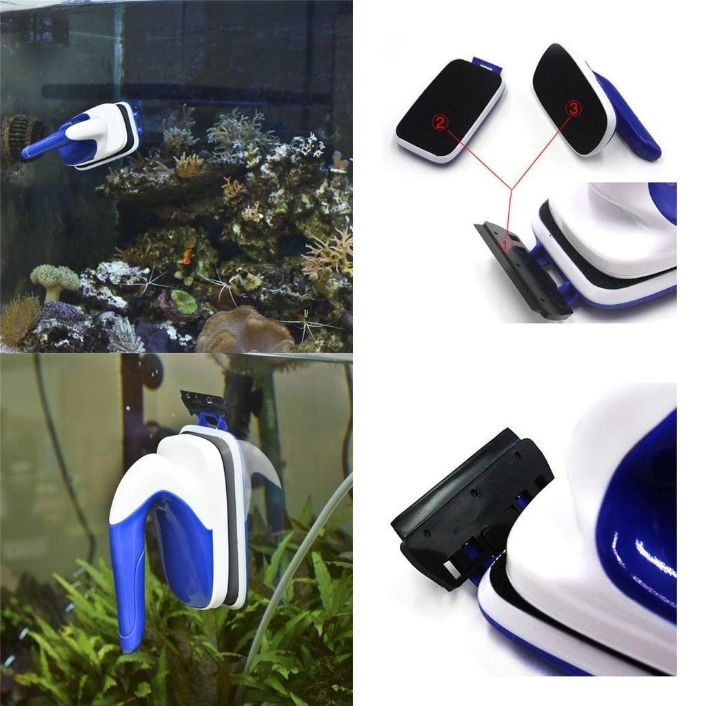 Bürste Reinigen Magnetisch Aquarium Fisch Algenreiniger Schrubber Schwimmend