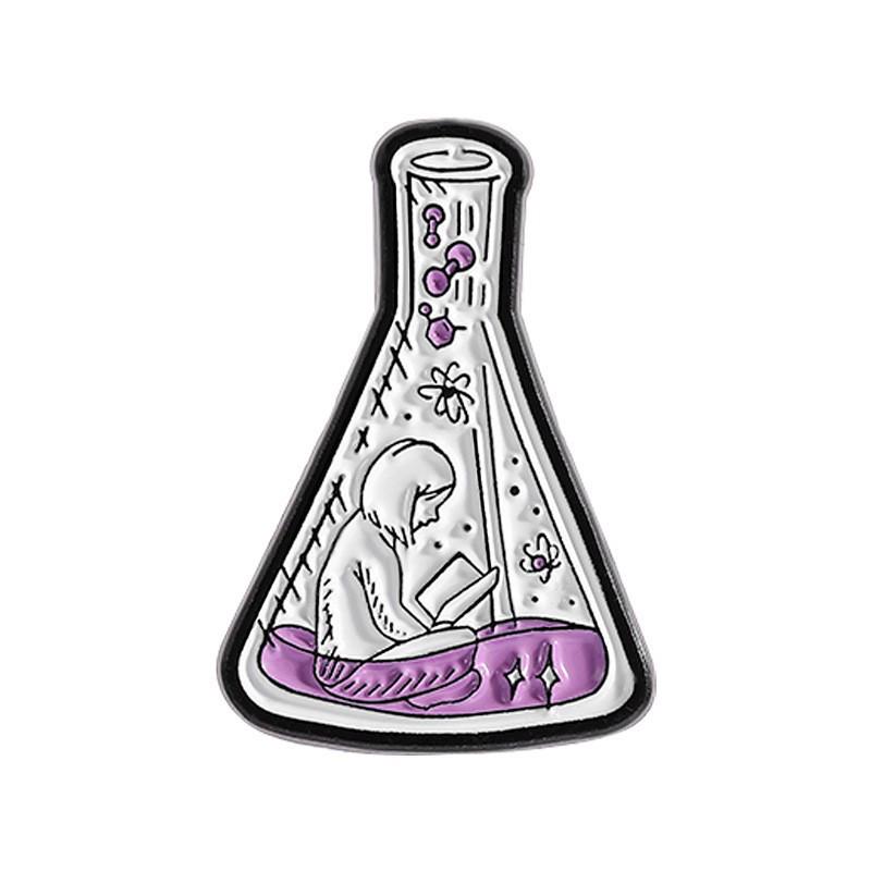 Creative Metal Element Cartoon Brooch Pin – Backpack Accessory, Small Gift Badge