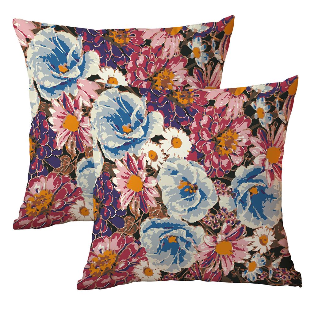 New Abstract Retro Oil Painting Style Pillowcase Double-sided Printed Home Sofa Cushion Pillowcase