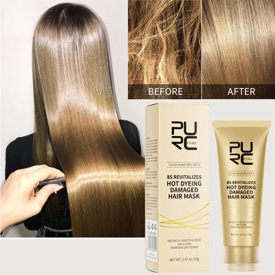 No-steam, No-wash Hair Mask for Charred Hair, Smooth and Repair Broken, Dry and Fluffy Hair Conditioner