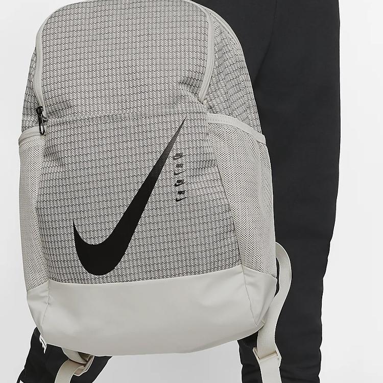 Nike Brasilia 9.0 Training Polyester Backpack Unisex Backpack Light-Redwood-Brown Black CU1026-104