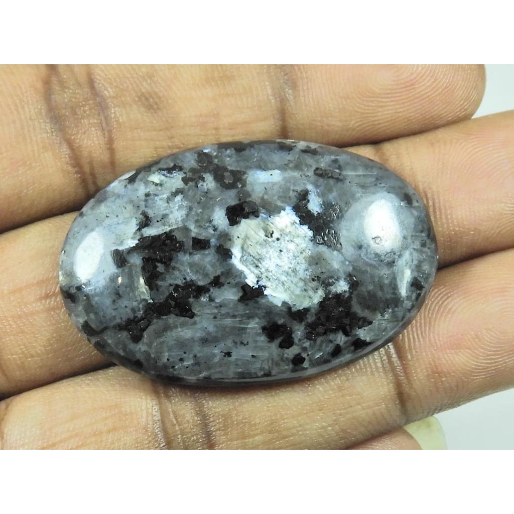 66Cts. Natural Larvikite Jewelry Making Cushion Oval Cabochon Loose Gemstone G-170