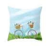 Bicycle Pattern Decorative Pillowcase Living Room Office Decoration Home Pillowcase