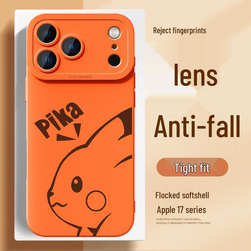 Cartoon Anti-Fall Soft Silicone iPhone Case with Full Lens Protection