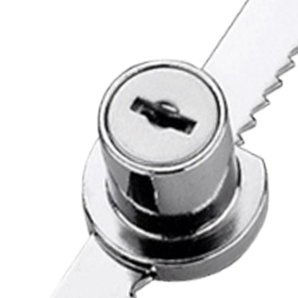 Display Case Lock with Two Spare Keys for Sliding Glass Doors in Retail and Office