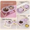 Non-Slip Cat Food Water Bowl Anti-flip Elevated Pet Feeder Bowl Pet Food Dispenser  Dog Accessories