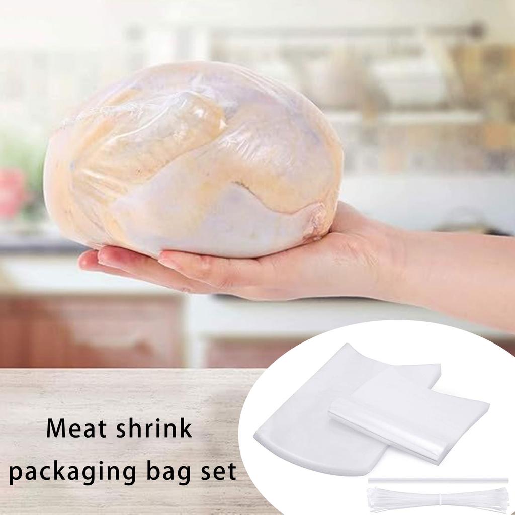 Commercial Grade Shrink Film Pouches Ideal for Chicken Beef Seafood Kitchen Organization