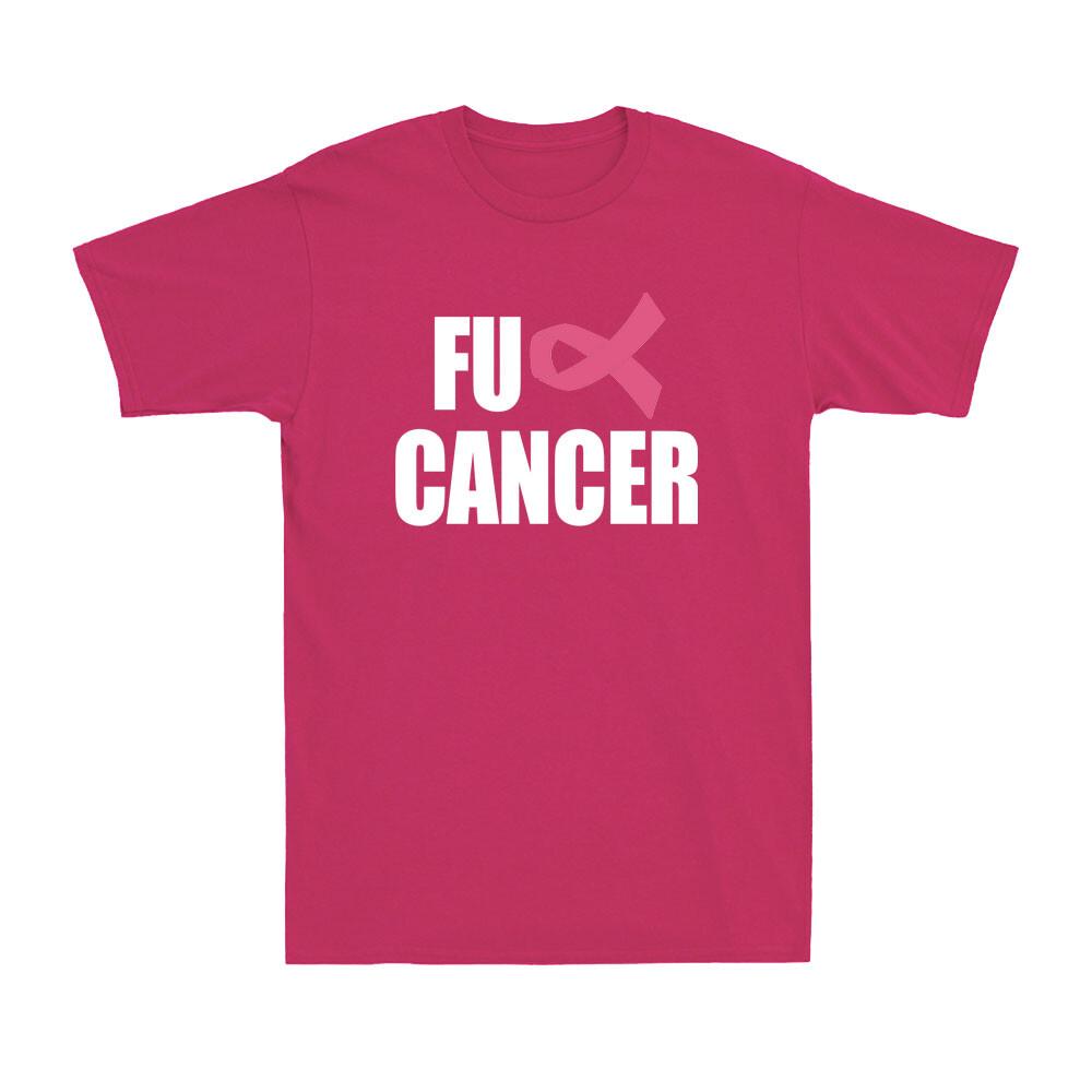 FU KREBS Shirt Rosa Schleife Brustkrebs Aufklärung Unterstützung Geschenk T-Shirt