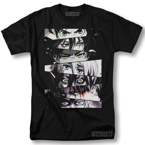 Attack On Titan Eyes Shirt No Kyojin Anime Manga Graphic T-Shirt XXXXL