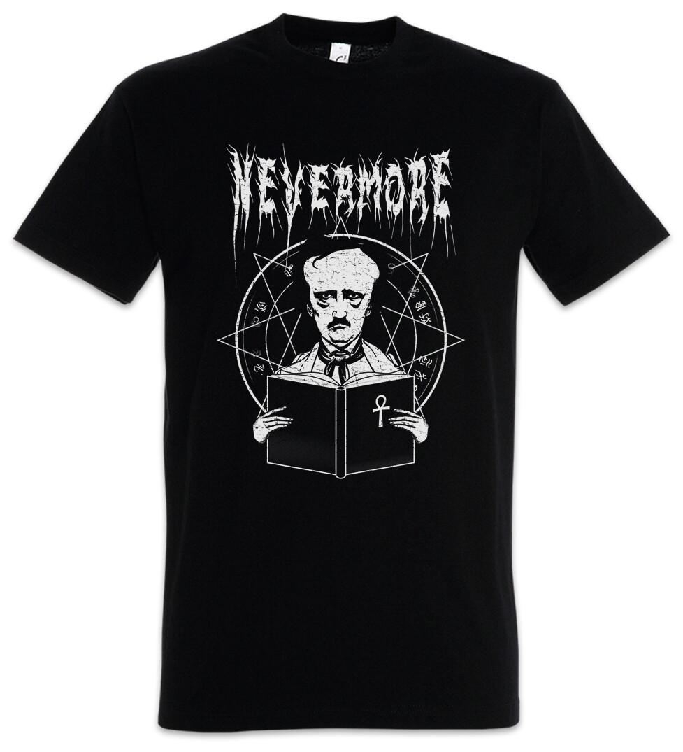 

Nevermore T-Shirt Mens Womens Tees Top Edgar Allan Allen Symbol Poe Raven Horror Autor M