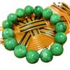 Cold Jade Dragon Green Bracelet - Retro Jade Stone Beads Jewelry