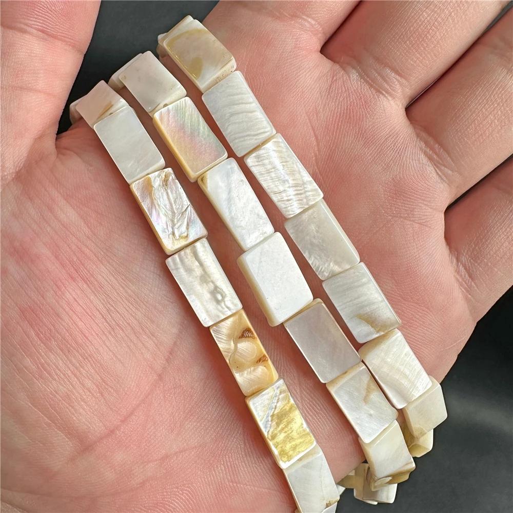 Natural White Mother Of Pearl Shell Beads Loose Flat Oval Teeth Round Star Nugget Freshwater Shell Chip Charms Beads For Jewelry