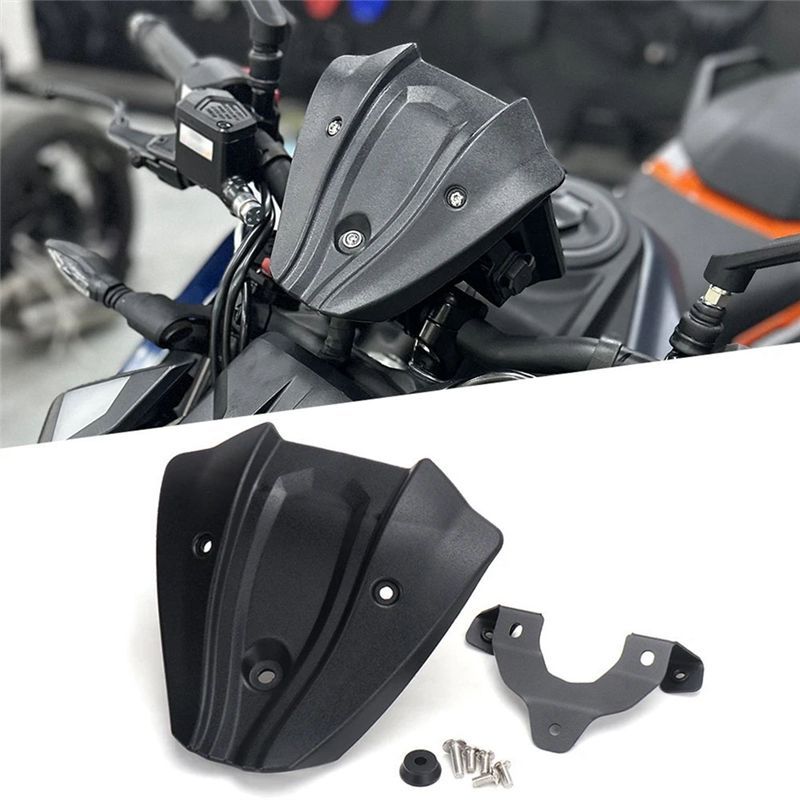 XXR-Motorcycle Sport Windshield Windscreens Wind Deflectors Viser Visor For 390Duke 390 Duke 390DUKE 390 DUKE 2024