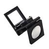 1pz 10X Lente d'Ingrandimento Ottica Pieghevole in Metallo Lente d'Ingrandimento da Scrivania Strumenti di Misura con Luci LED Scala