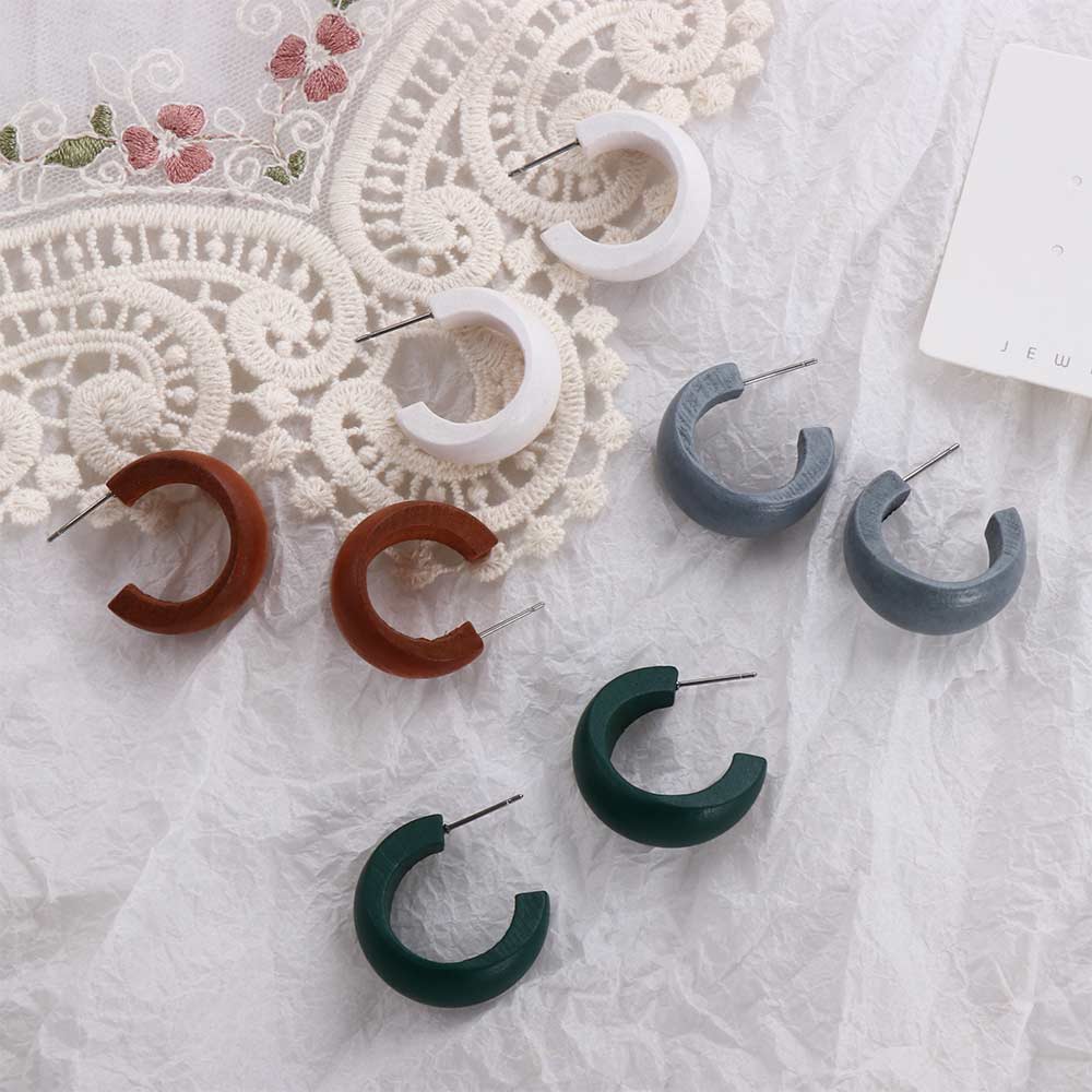Moon Geometric Big Circle Fashion  Accessories Hoop Earrings Party Jewelry Dangle Earrings
