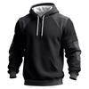Men's Colorblock Sweatshirt Hoodie Men's Sports Large Size Casual Sweatshirt