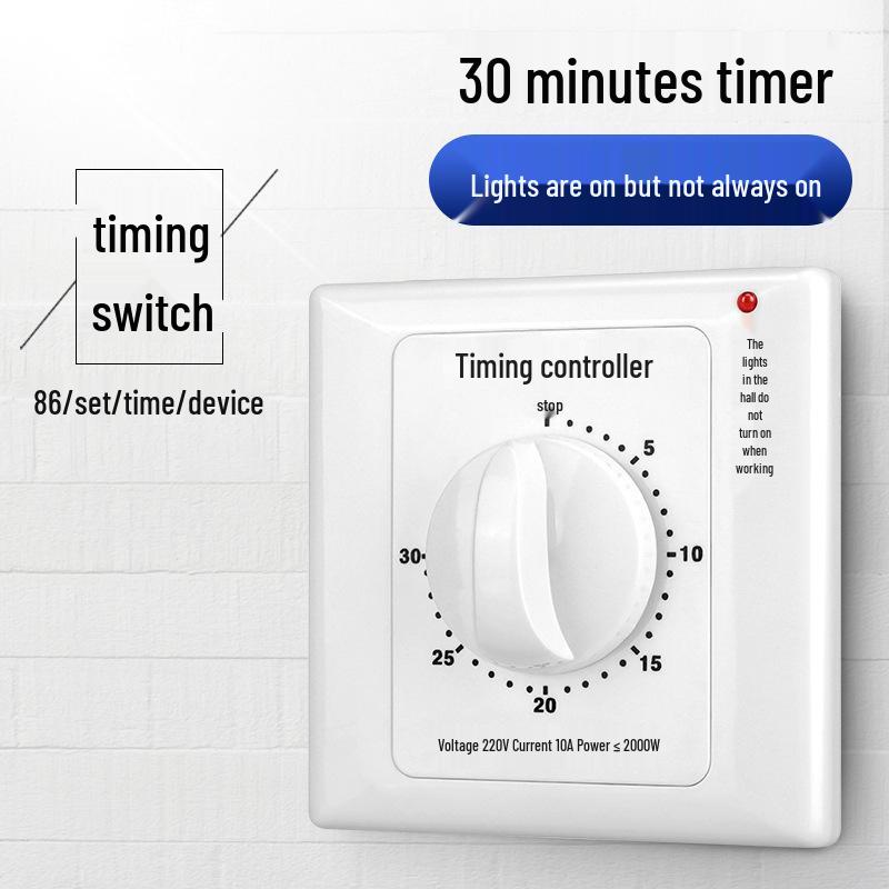 60-Minute 220V Timer Switch: Automatic Power Off for Water Pumps
