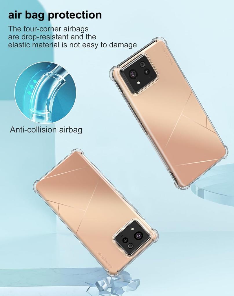 TPU Transparent Phone Case for Asus Zenfone 11 Ultra Zenfone 10 9 Protective Cover Shockproof Fundas Capa