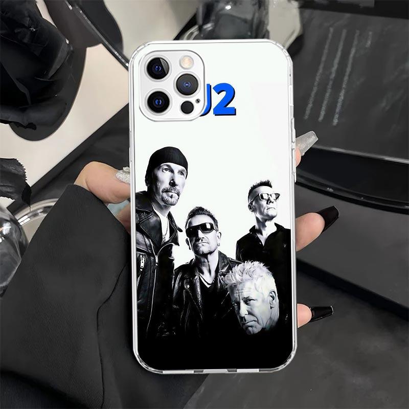 Custodia per Telefono Rock Band U-U2 per iPhone 13 12 Mini 11 Pro X XS Max XR 7 Plus 8 SE 6 6S 5 5S Cover in Silicone Morbido Fundas