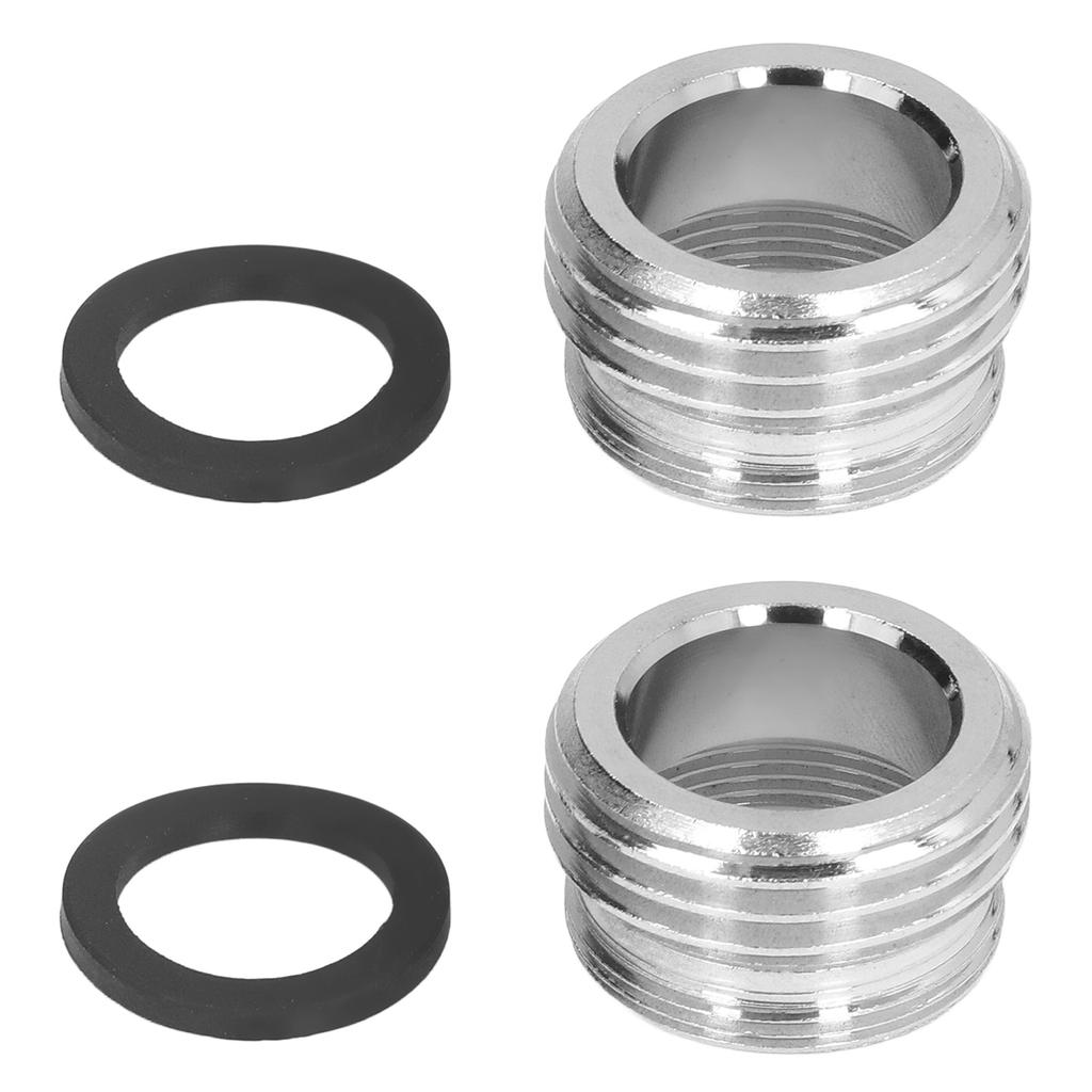 2 Sets Faucet Adapter Straight Thread 15 16in Male 27 32in Female To 17 16in Garden Hose