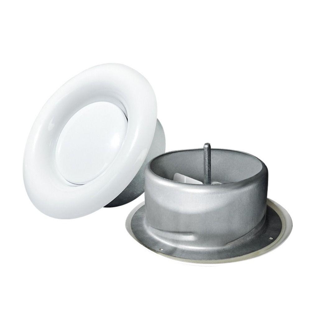 Durable 80-250mm Vent Cover Air Outlet Home Ventilation White Ventilation Cover Adjustable Ventilation Ducting