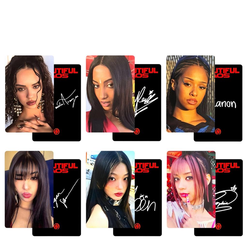 Girl Group Peripheral Accessories Girl Group Group Peripheral 6 Pcs Peripheral Card