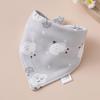 Super Soft Cotton Infant Bib & Neck Warmer - Anti-Spit Up, Autumn/Winter Triangle Scarf