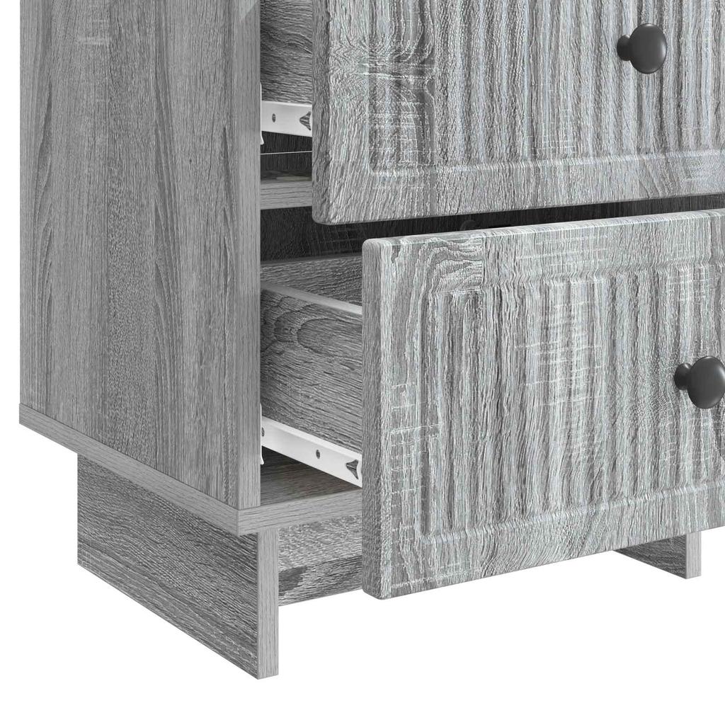 Nightstand Grey Sonoma 43 x 34.5 x 47.5 cm Engineered Wood