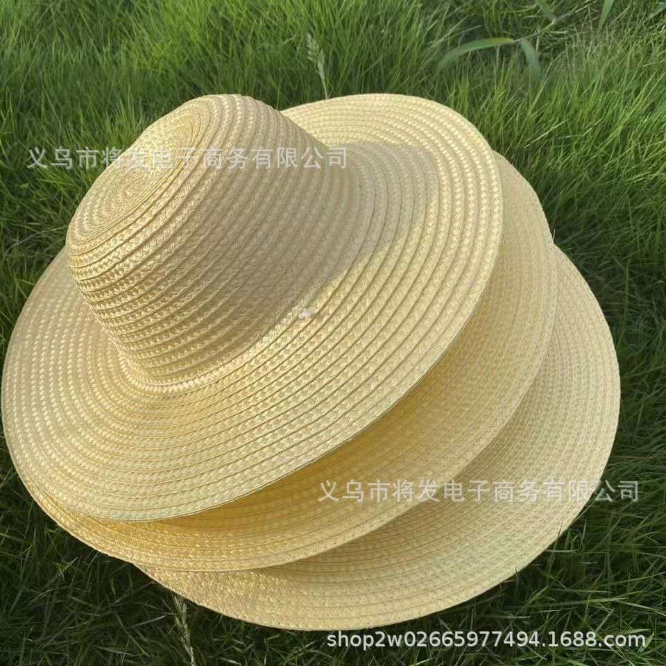 Sommerstrohhut, Nylon-Sonnenschutzhut, leichter Regenschutz, Bauern-Sonnenhut, Arbeitsschutzprodukte, Strohhut mit breiter Krempe
